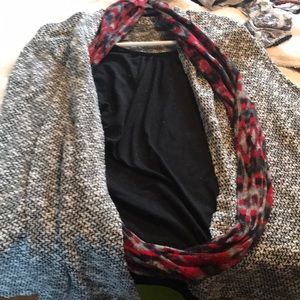 Dress top with cover up and scarf